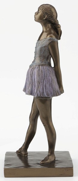 Degas Little Dancer Figurine Statuette Statue Reproduction Side View